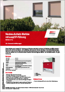 Neubau Aufsetz Markise easyZIP