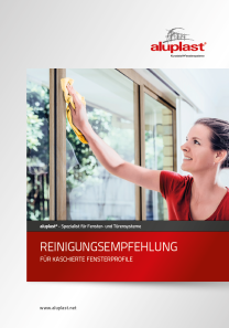 Reinigungsempfehlung für kaschierte Fensterprofile