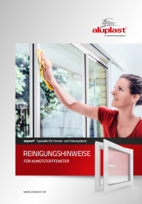 Reinigungshinweise Kunststofffenster